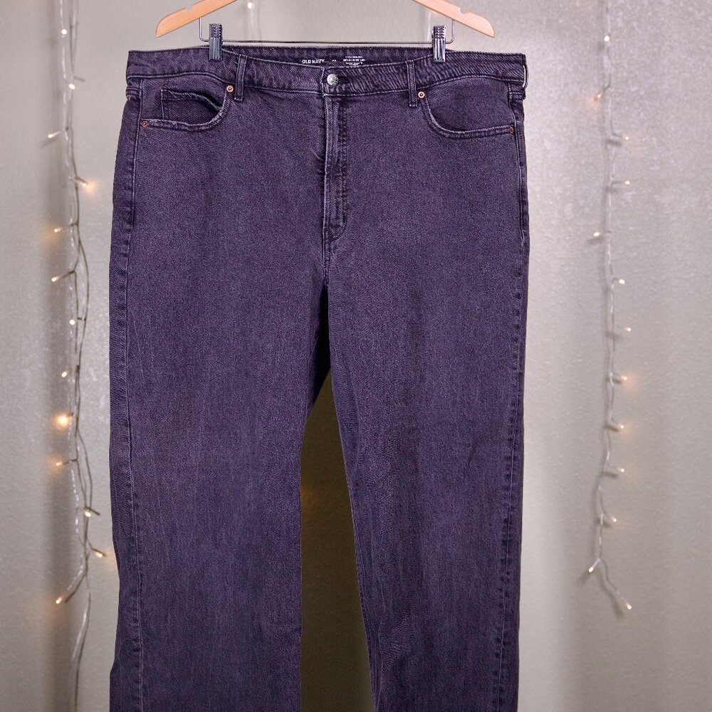 Extra High Rise Wide Leg Black Jeans - Women's Old Navy - Size 22 Plus Size